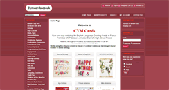 Desktop Screenshot of cymcards.co.uk