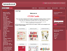 Tablet Screenshot of cymcards.co.uk